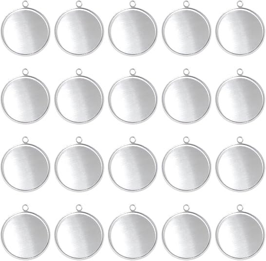 20 Pieces Stainless Steel Roun - Resin Art Store 评论和价格