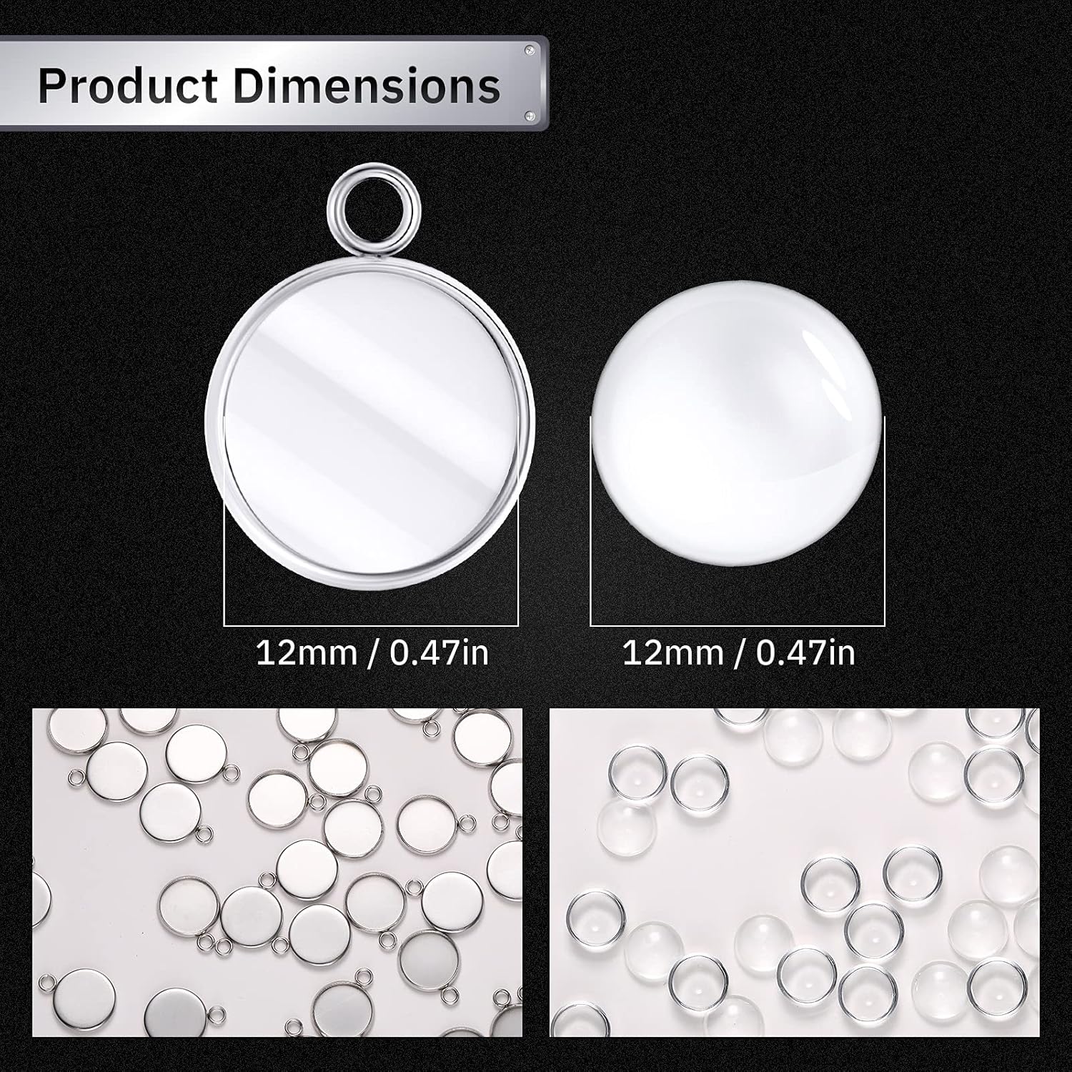 20 Pieces Stainless Steel Roun - Resin Art Store 评论和价格
