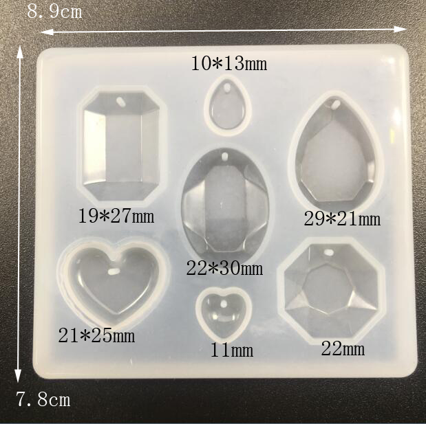 6 Designs Silicone Resin Mold  - Resin Art Alphabet 评论和价格