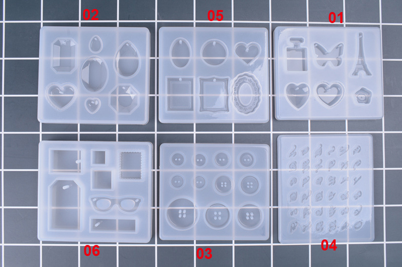 6 Designs Silicone Resin Mold  - Resin Art Alphabet 评论和价格