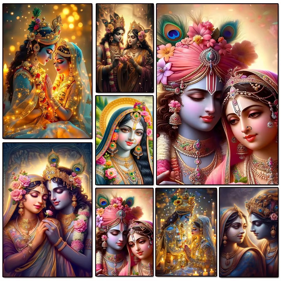 Indian Lord Radha Krishna Coup - Resin Art Radha Krishna 评论和价格