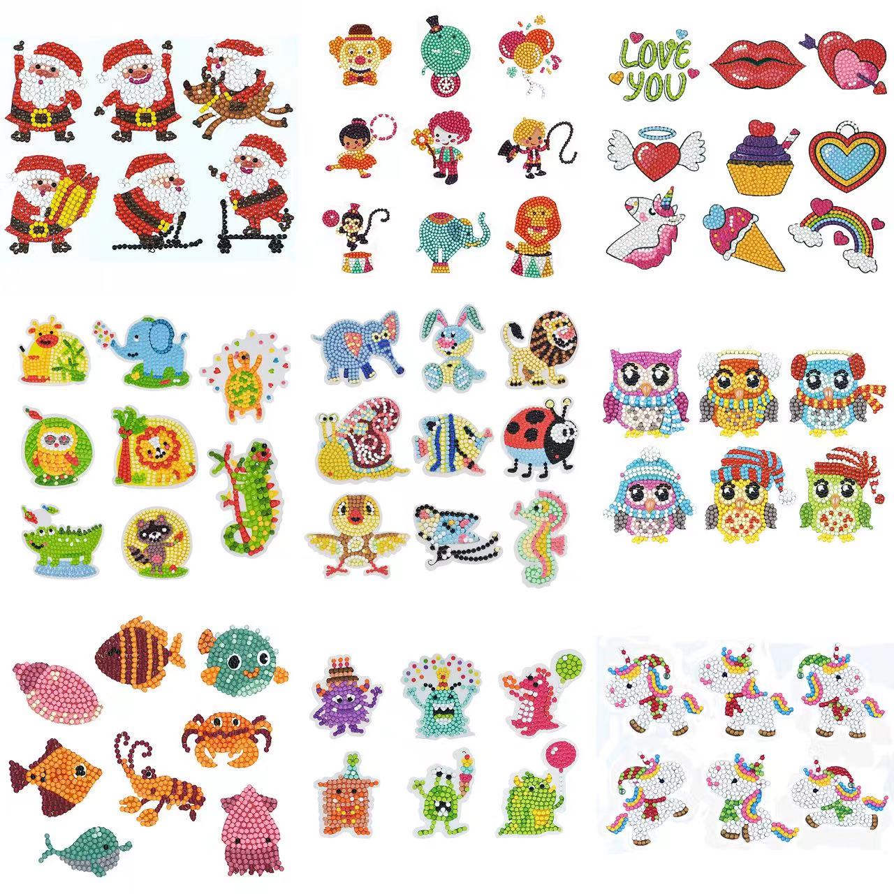 Diamond Painting Stickers 5D D - Resin Art For Kids 评论和价格