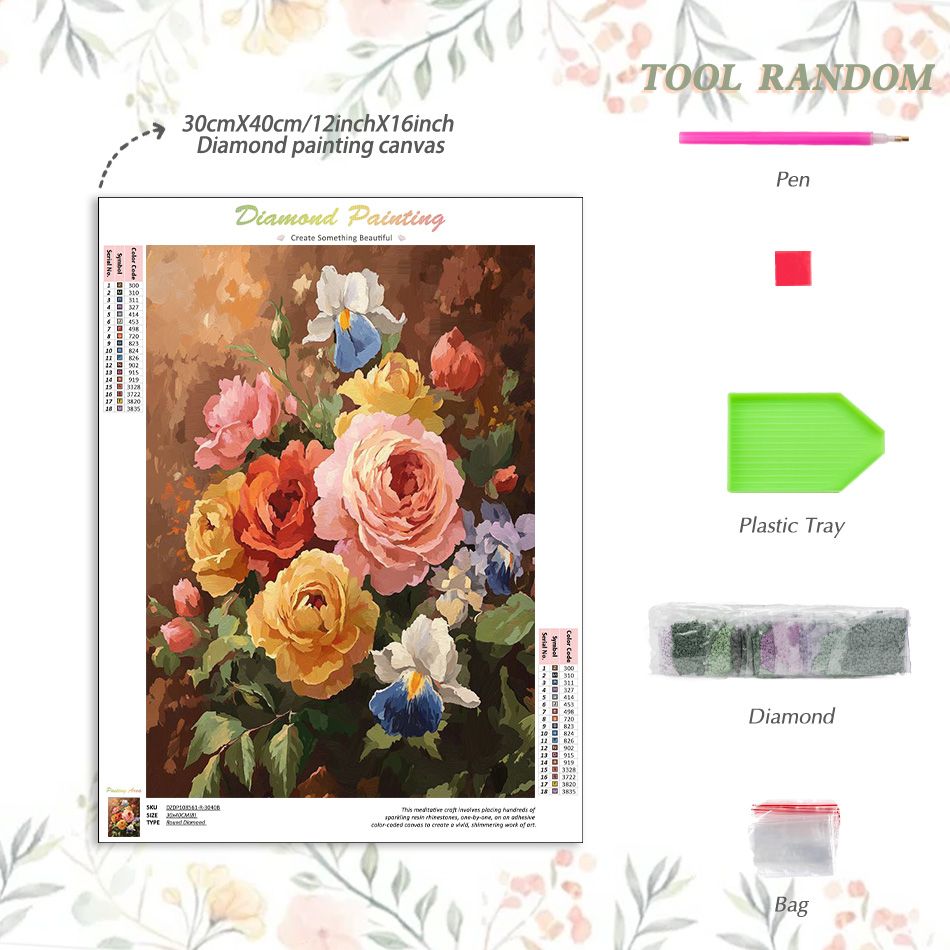 CHENISTORY Flower 5d Diamond P - Resin Art Unique Ideas 评论和价格