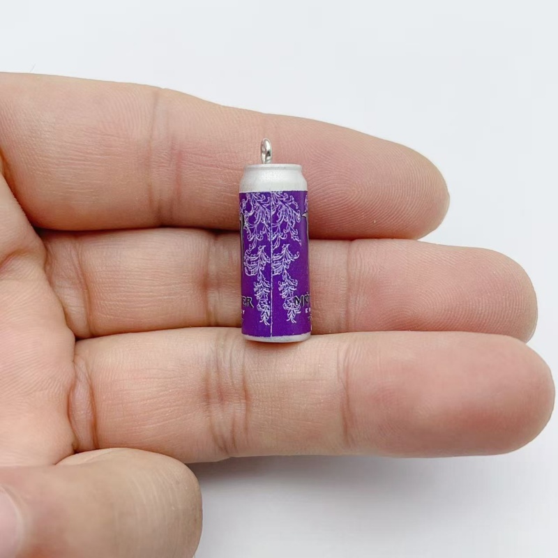 10Pcs Mini Simulation Beverage - Resin Art Keychain 评论和价格