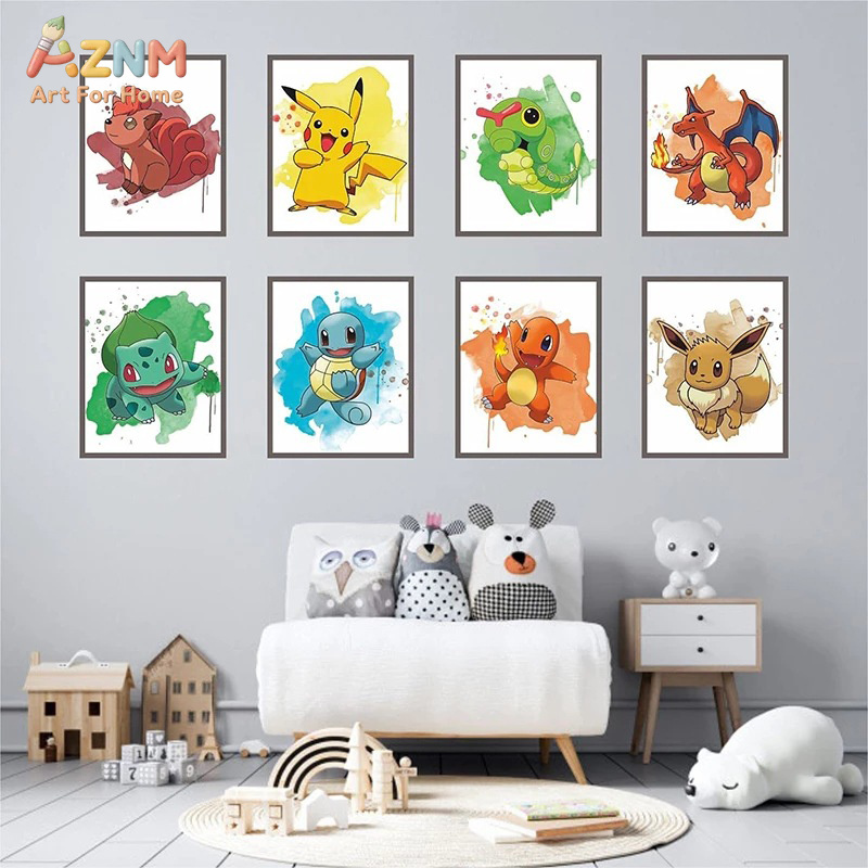 AZNM Pokemon Watercolor Diamon - Resin Art For Kids 评论和价格