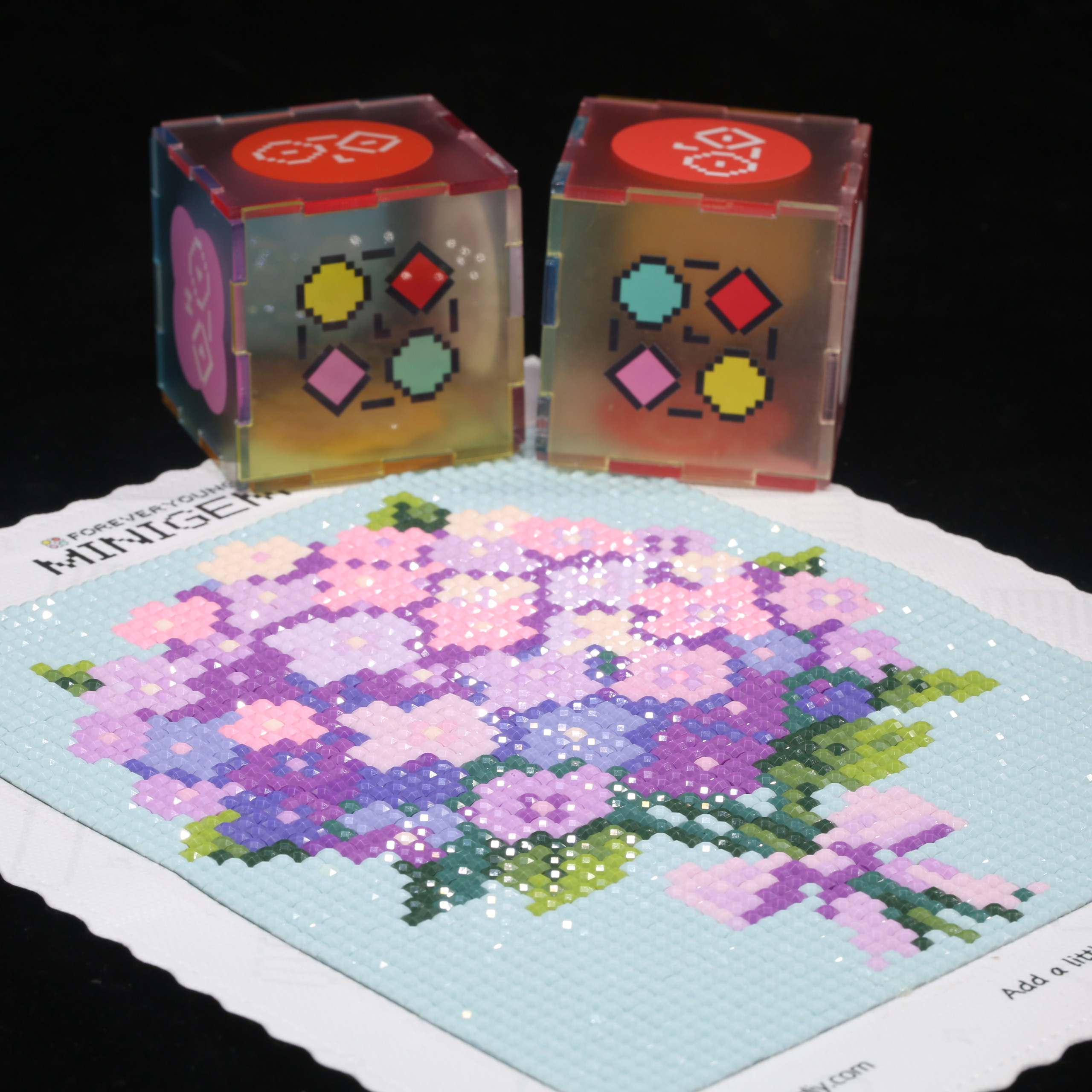 Minigem® Purple Hydrangea 5D D - Resin Art For Kids 评论和价格