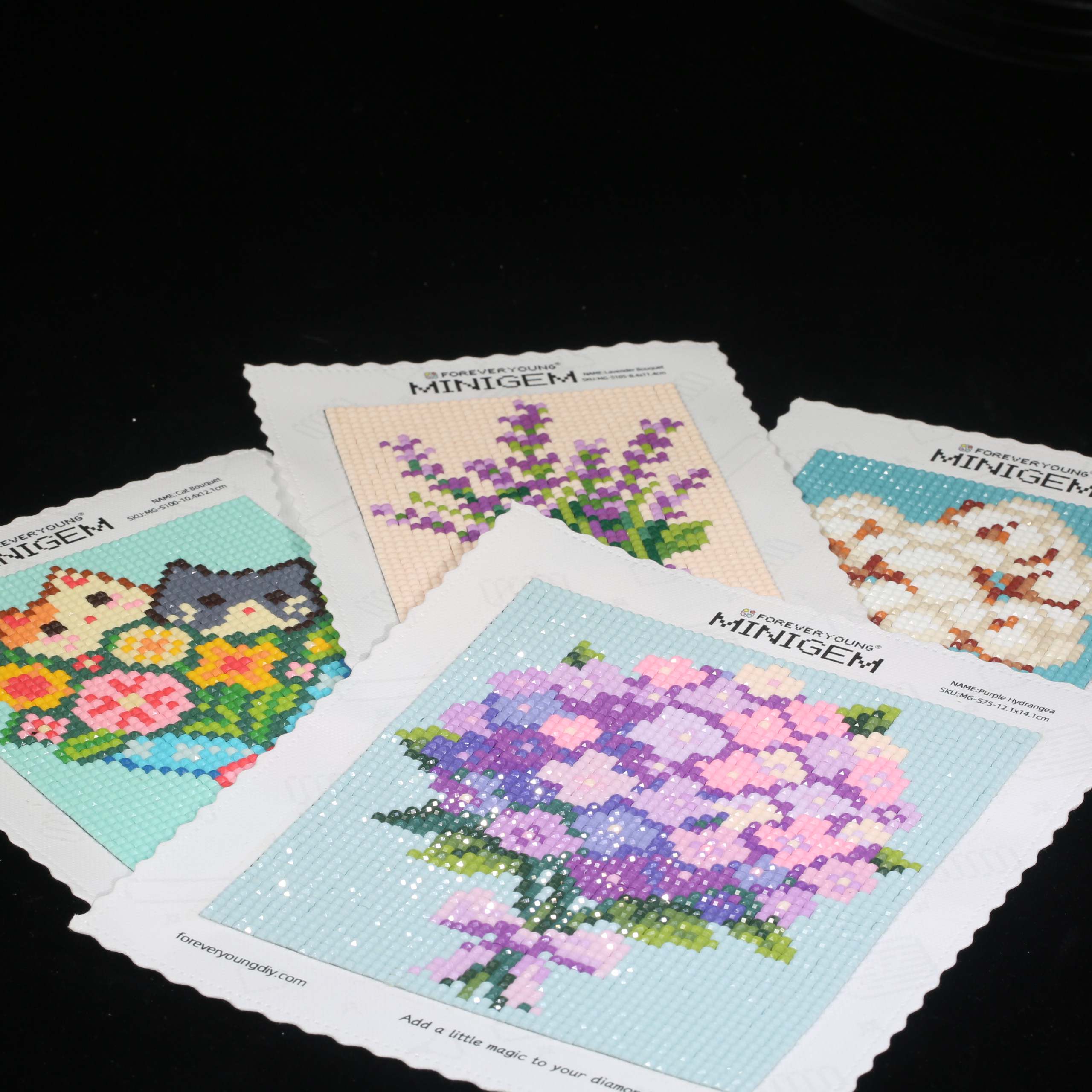 Minigem® Purple Hydrangea 5D D - Resin Art For Kids 评论和价格