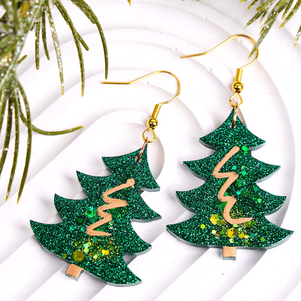 3D Christmas Tree Pendant Sili - Resin Art Uv 评论和价格