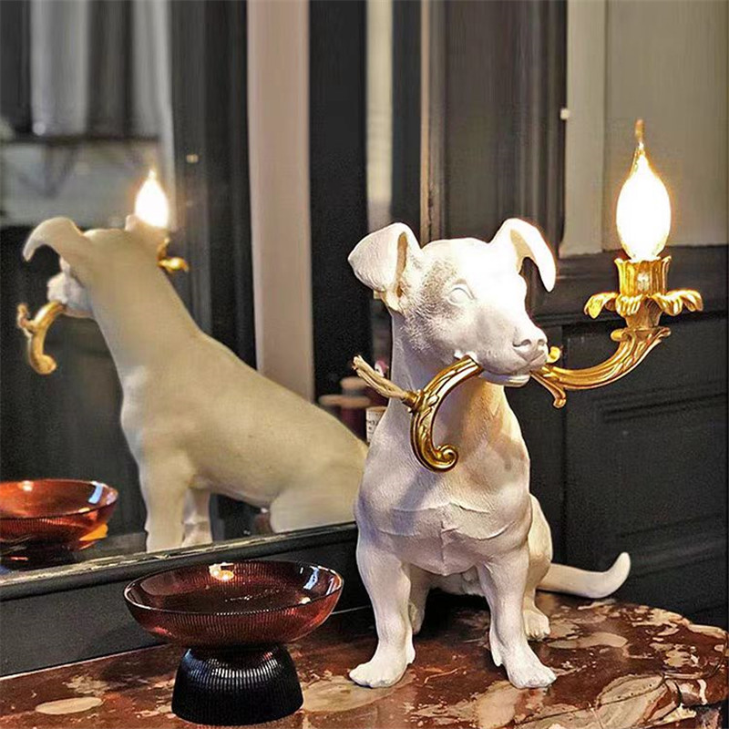 Resin Dog Table light Jobby Ta - Resin Art On Floor 评论和价格