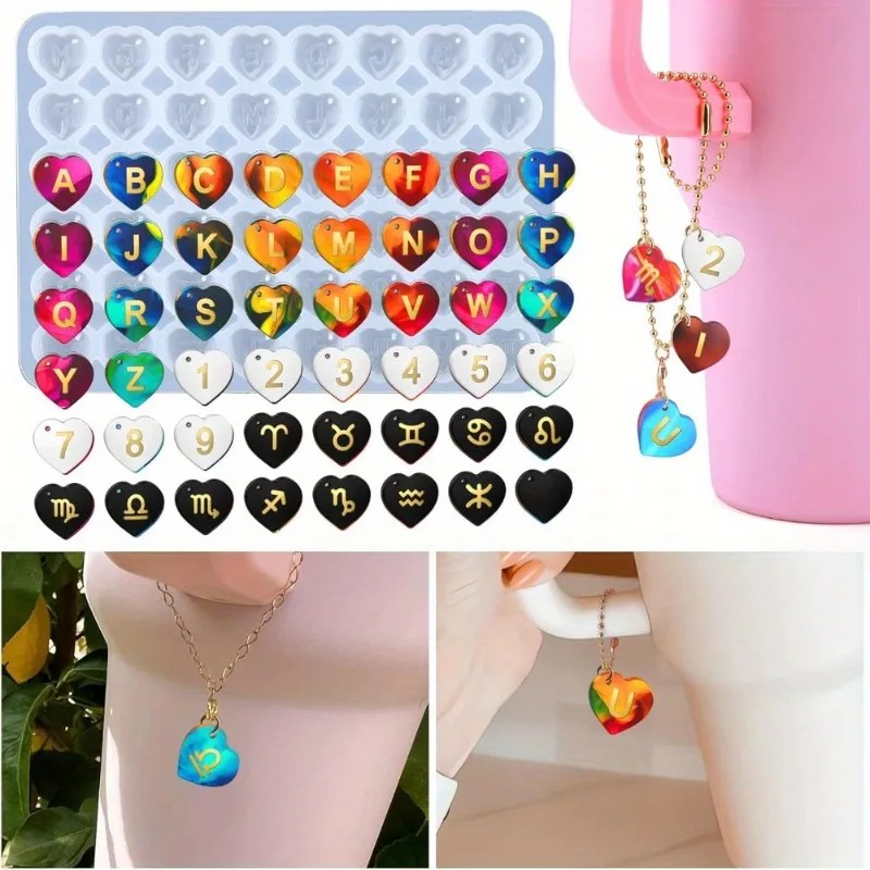 1pc DIY Epoxy Resin Mold Numbe - Resin Art Alphabet 评论和价格