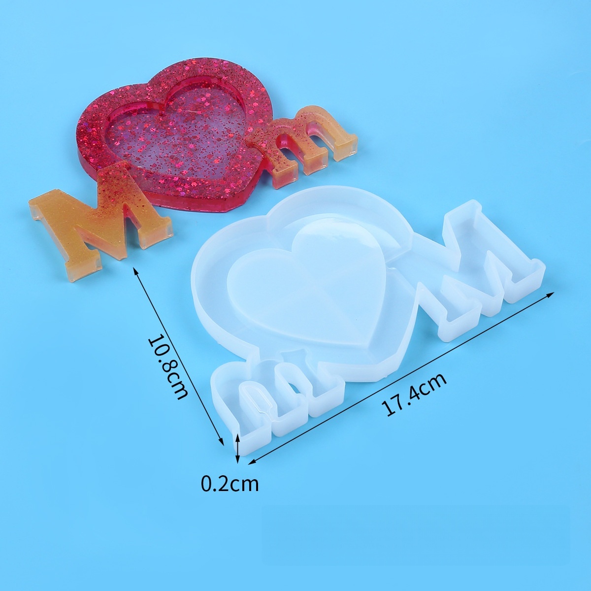 Letter Mm Epoxy Resin Silicone - Resin Art Alphabet 评论和价格