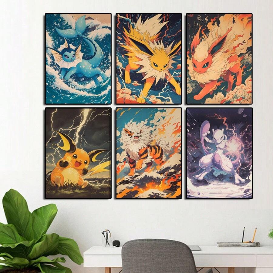 Anime Pokemon Raichu Mewtwo Fl - Resin Art For Kids 评论和价格