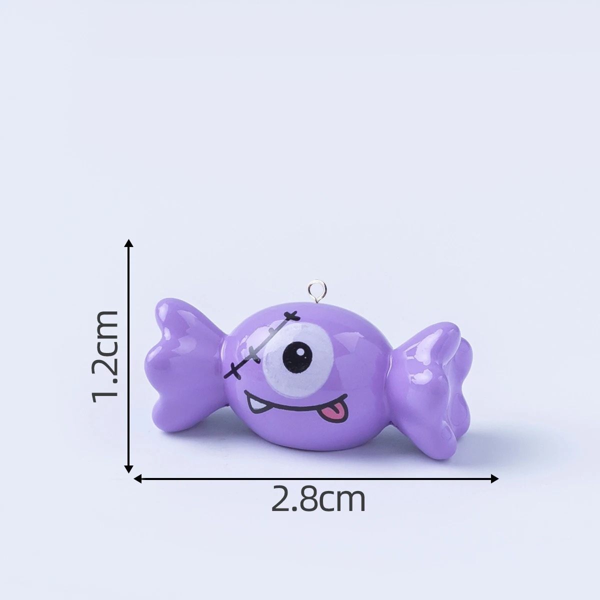 10Pcs European Halloween Candy - Resin Art Keychain 评论和价格