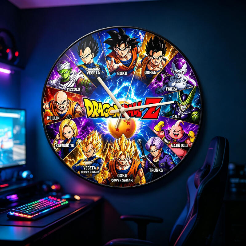 Dragon Ball Z Anime Round Wall - Resin Art Wall Clock 评论和价格