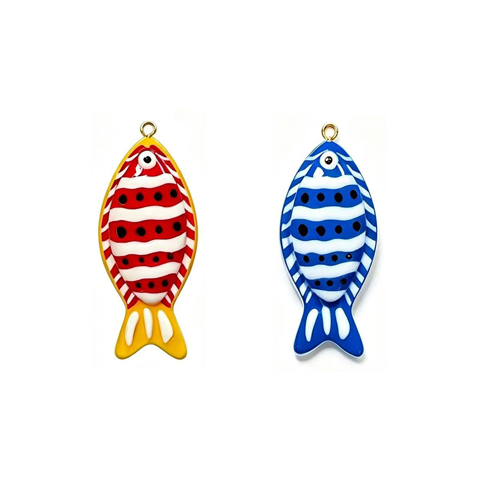 4pcs Cute Tropical Fish Resin  - Resin Art Beach Theme 评论和价格