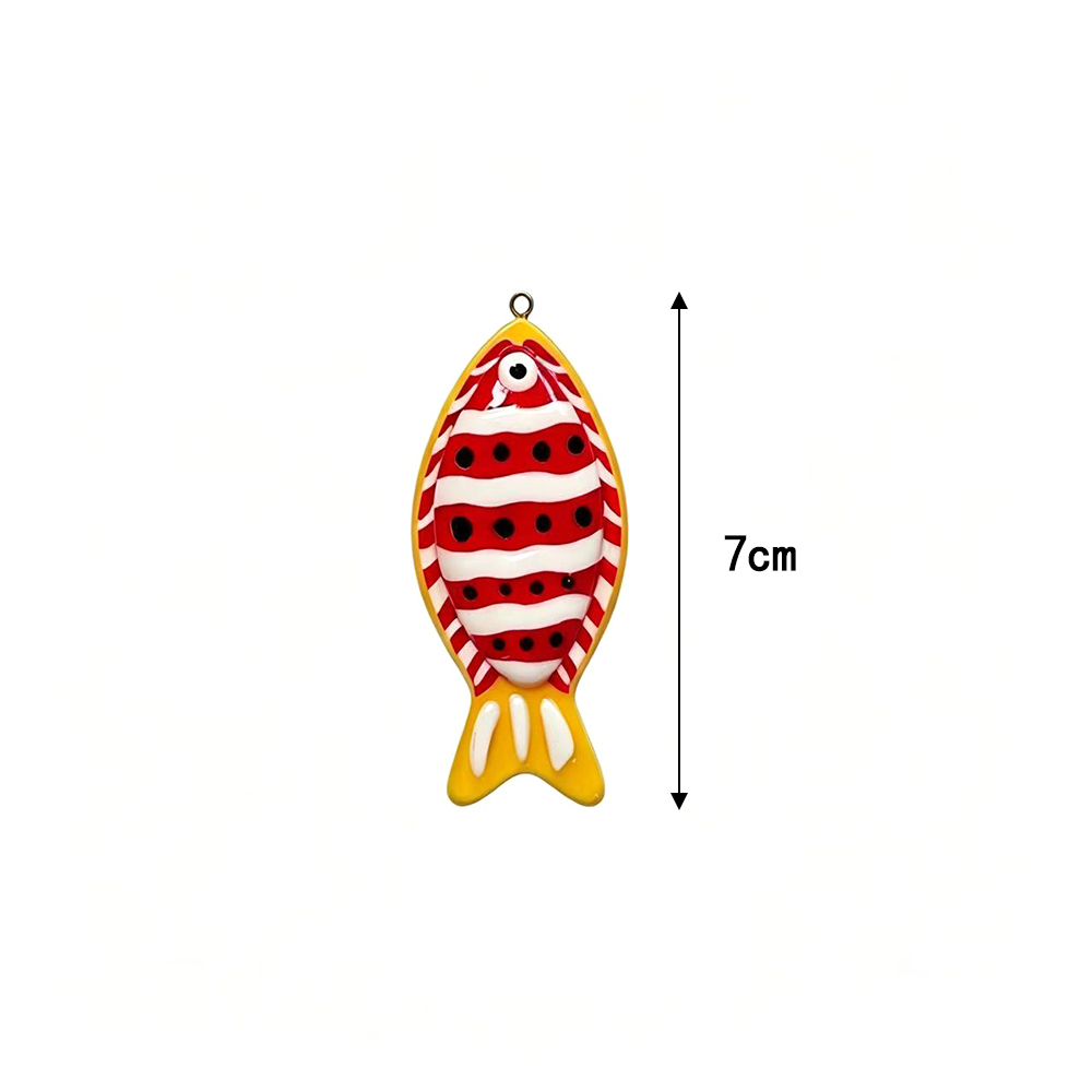 4pcs Cute Tropical Fish Resin  - Resin Art Beach Theme 评论和价格