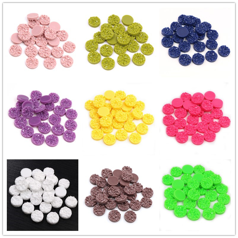 40pcs Resin Druzy Cabochons Do - Resin Art Store 评论和价格
