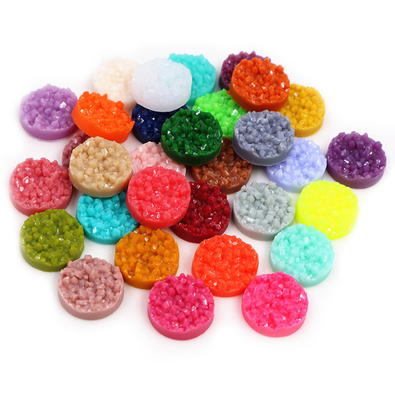 40pcs Resin Druzy Cabochons Do - Resin Art Store 评论和价格