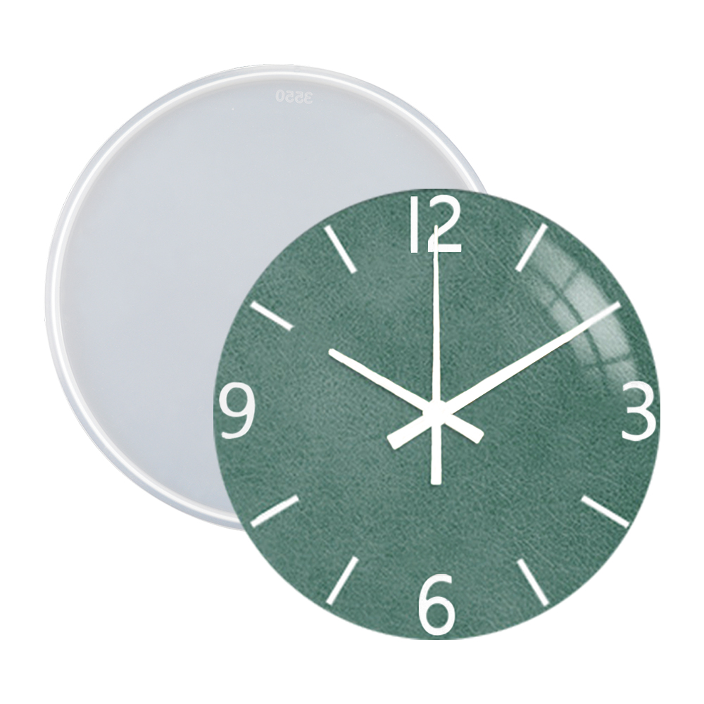 DM283 Round Roman Numerals Epo - Resin Art Wall Clock 评论和价格