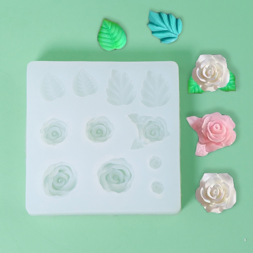 Rose Petal Silicone Soap Mold  - Resin Art Rose Petals 评论和价格