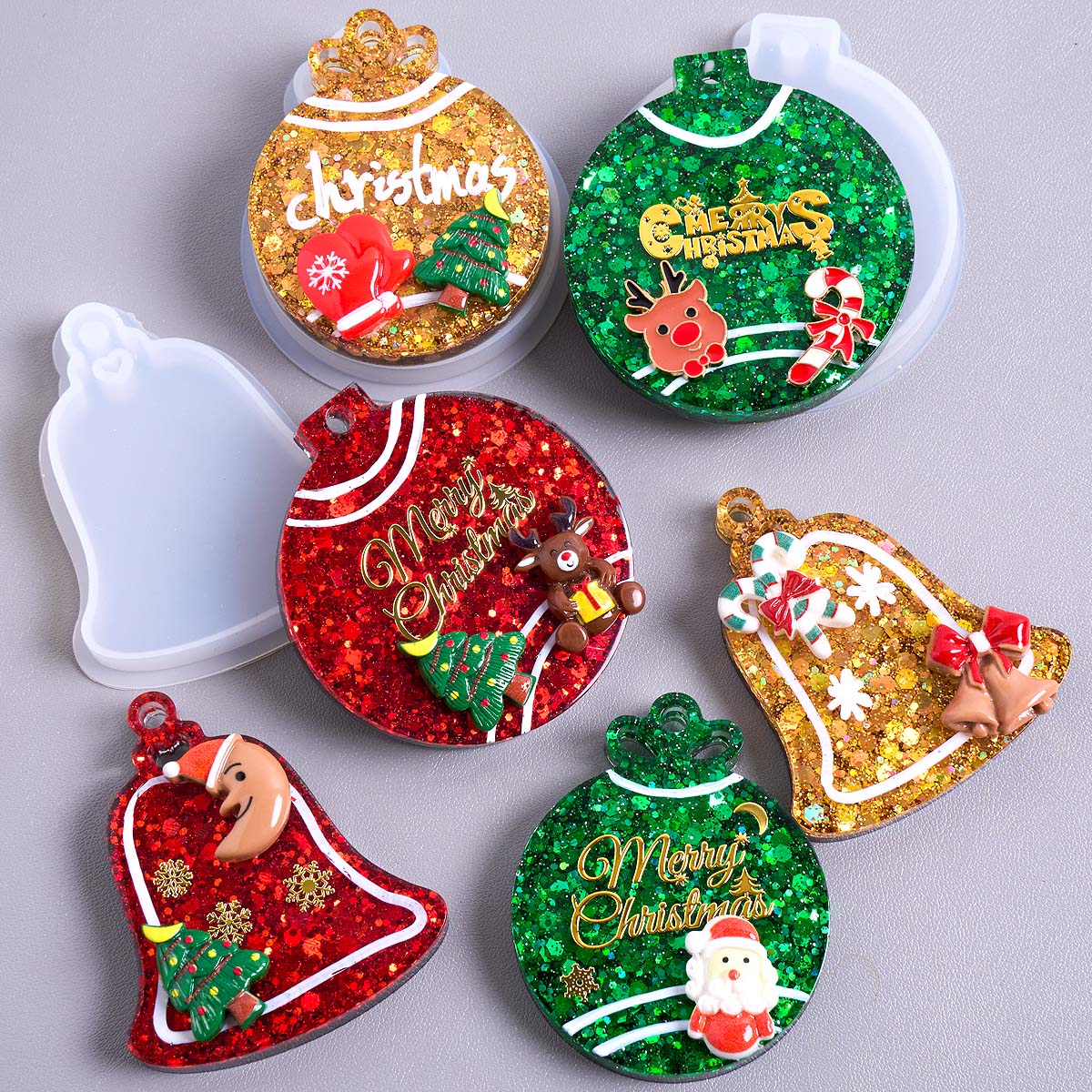 Xmas Tag Pendant Silicone Mold - Resin Art Uv 评论和价格