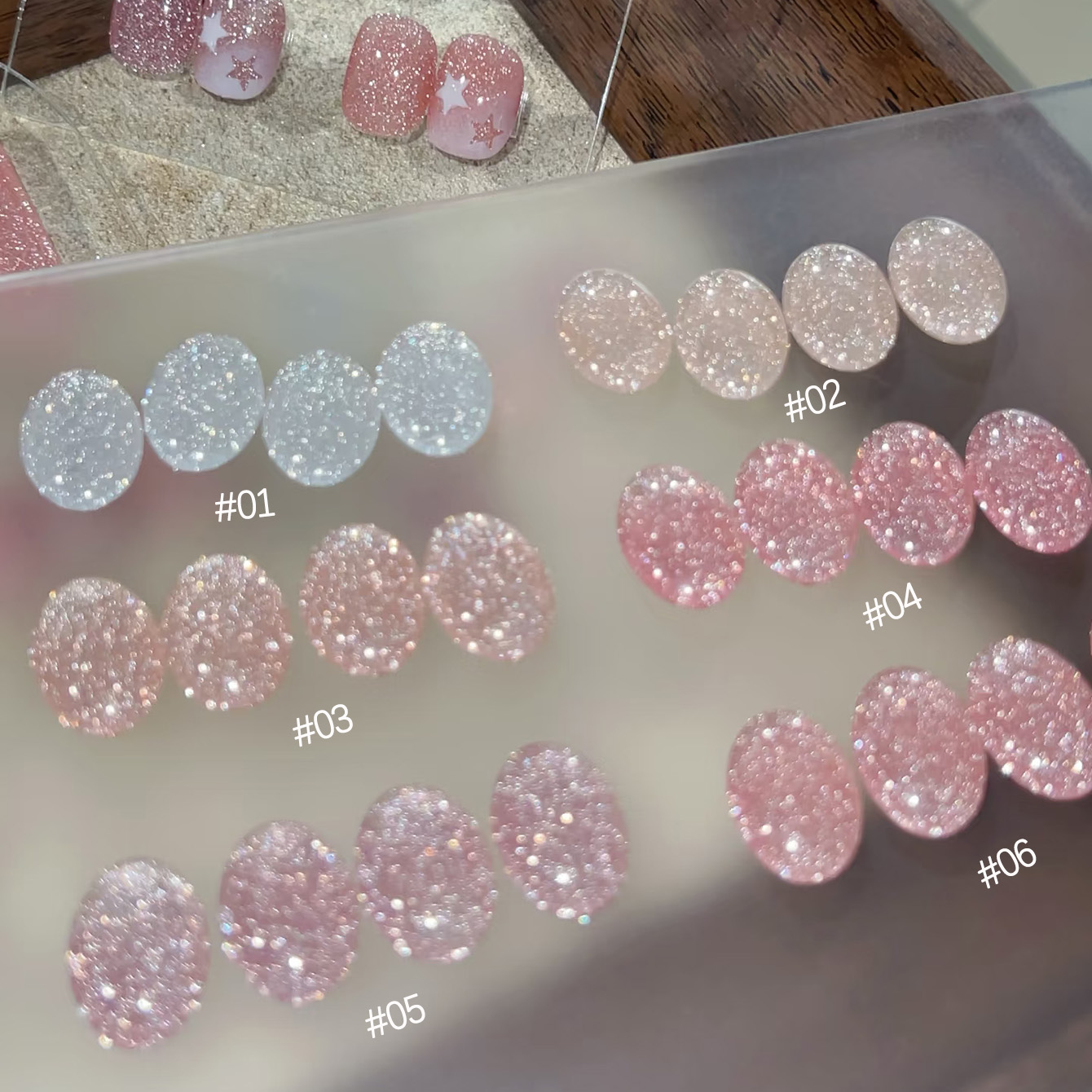 1-6pcs TC 2025 New Pink Naked  - Resin Art Rose 评论和价格