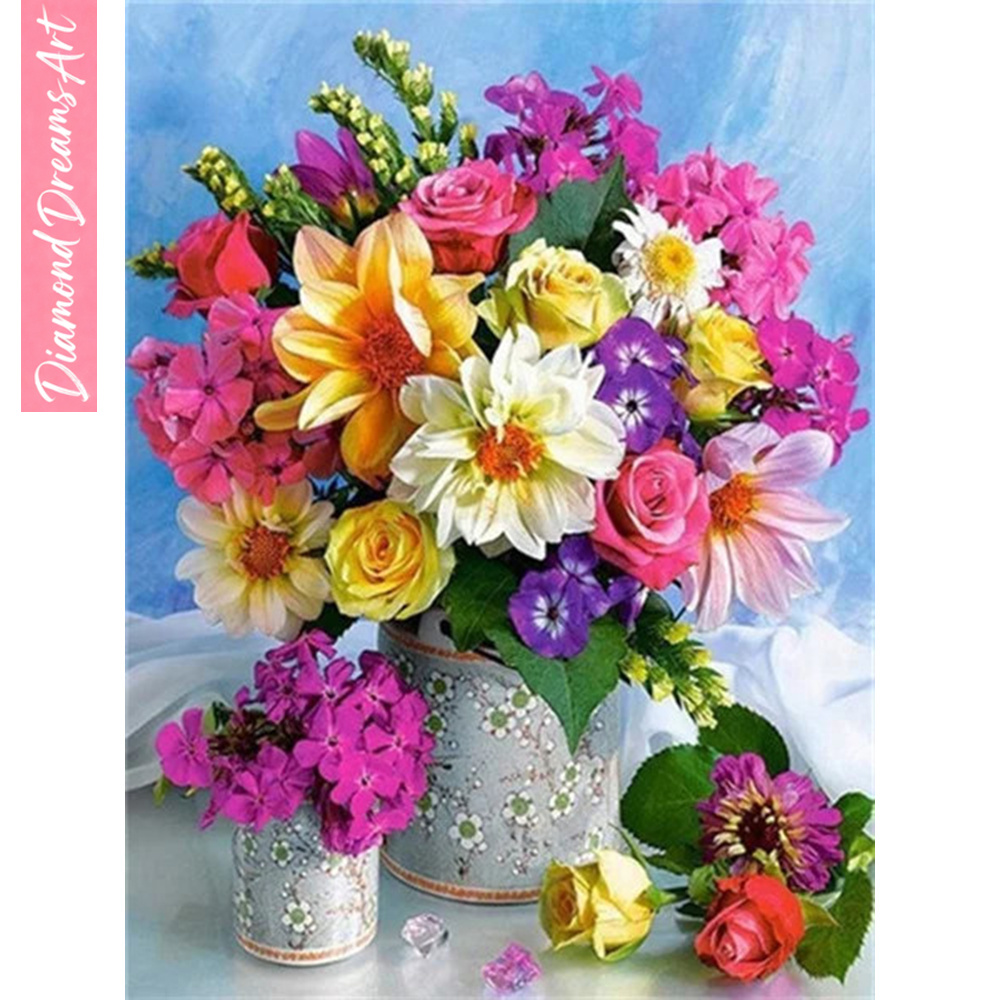 Full Diamond Mosaic Flower 5D  - Resin Art Rose 评论和价格