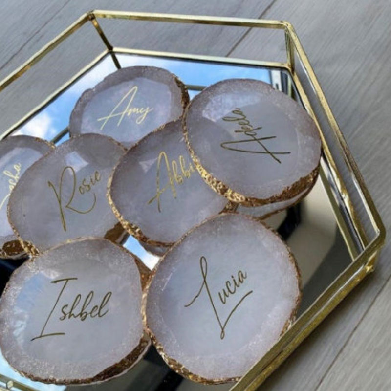 Personalised Resin Style Agate - Resin Art Alphabet 评论和价格