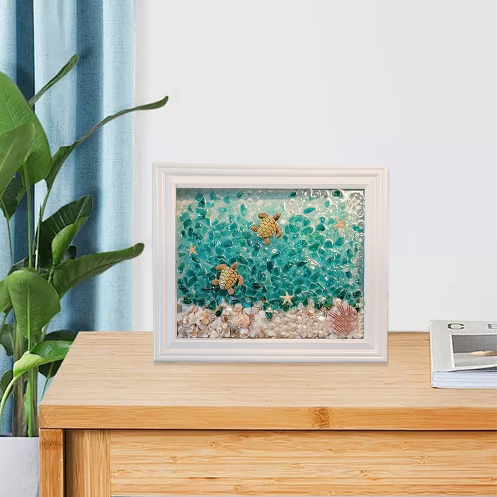 Sea Glass Art Kits Sea Glass A - Resin Art Beach Theme 评论和价格