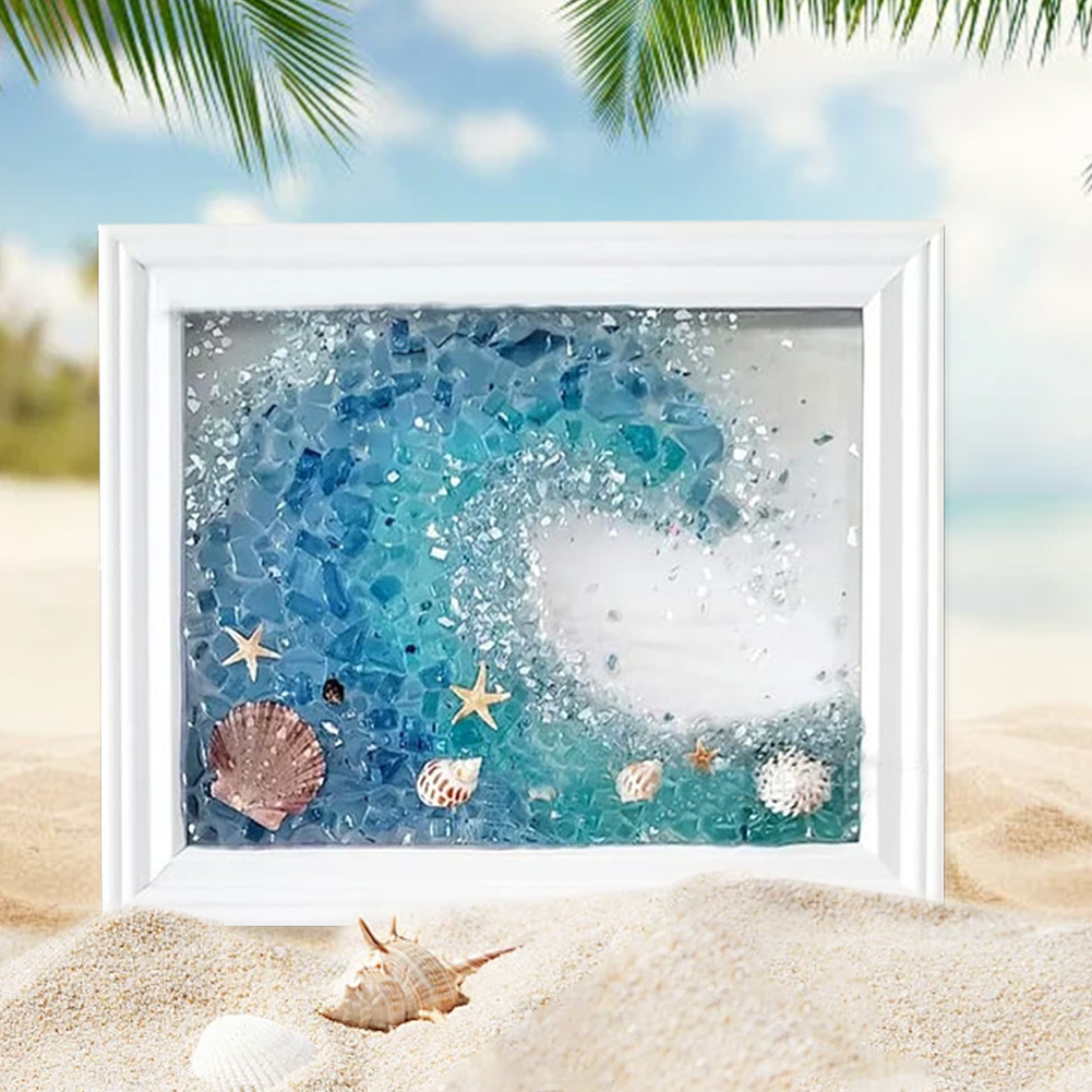 Sea Glass Art Kits Sea Glass A - Resin Art Beach Theme 评论和价格