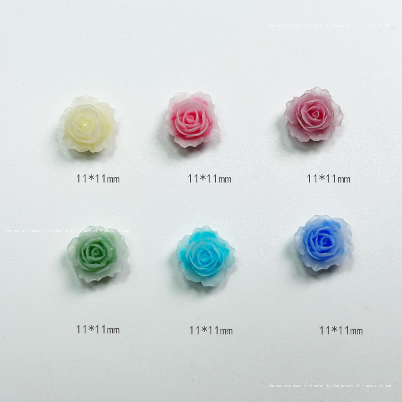 10pcs Exquisite Rose Resin Nai - Resin Art Rose Petals 评论和价格