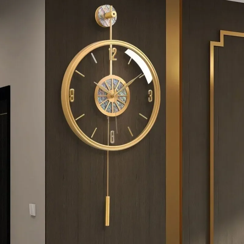 Alloy Case Modern Luxury Wall  - Resin Art Wall Clock 评论和价格