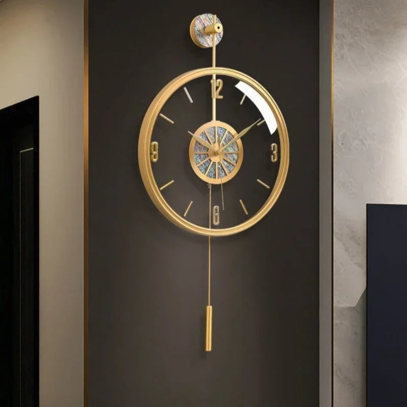Alloy Case Modern Luxury Wall  - Resin Art Wall Clock 评论和价格