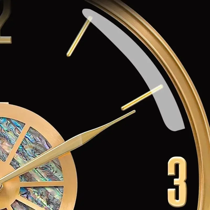 Alloy Case Modern Luxury Wall  - Resin Art Wall Clock 评论和价格