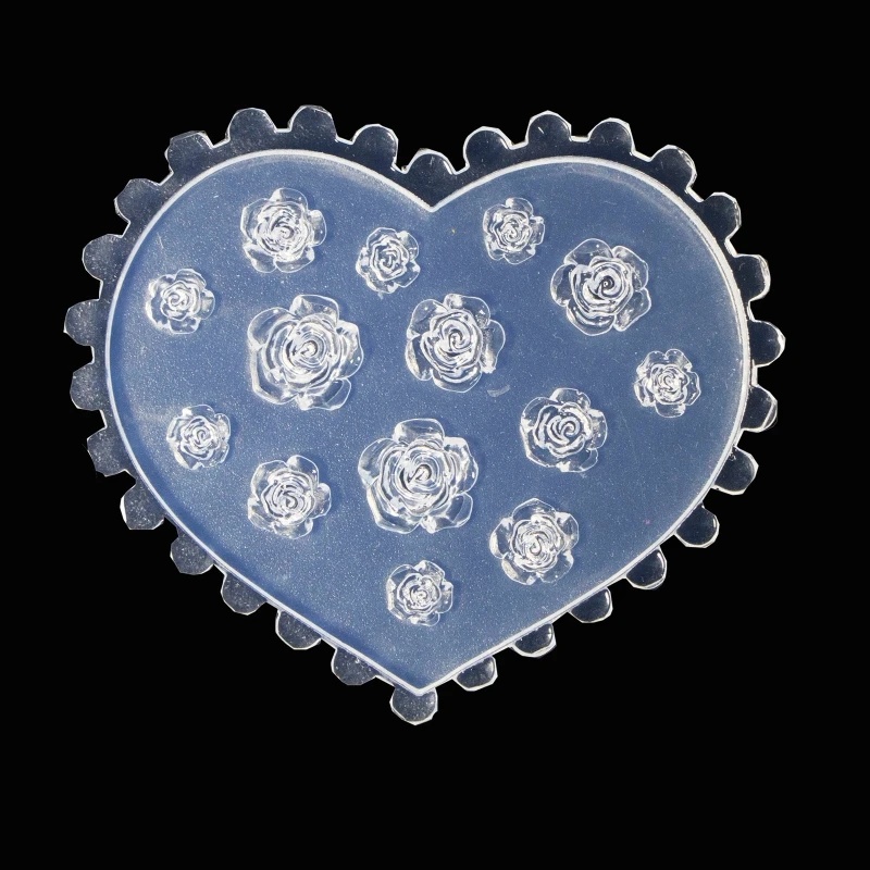 3D Rose Flower Nail Art Decora - Resin Art Rose 评论和价格