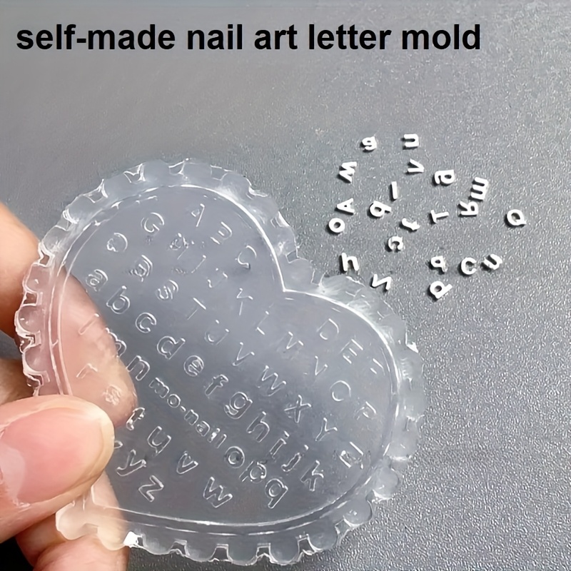 1pc Self-Made Nail Art Letter  - Resin Art Alphabet 评论和价格