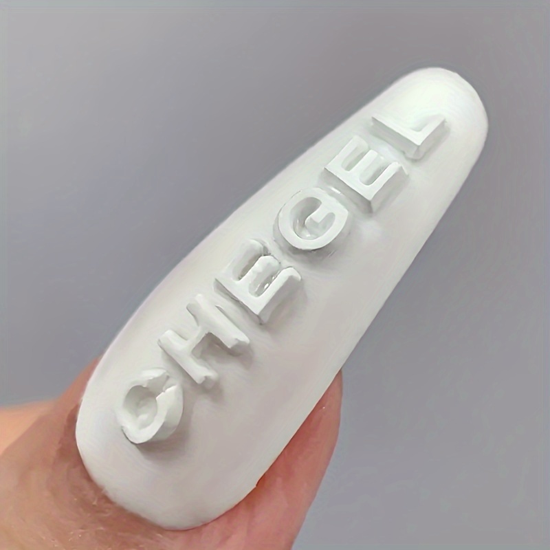 1pc Self-Made Nail Art Letter  - Resin Art Alphabet 评论和价格