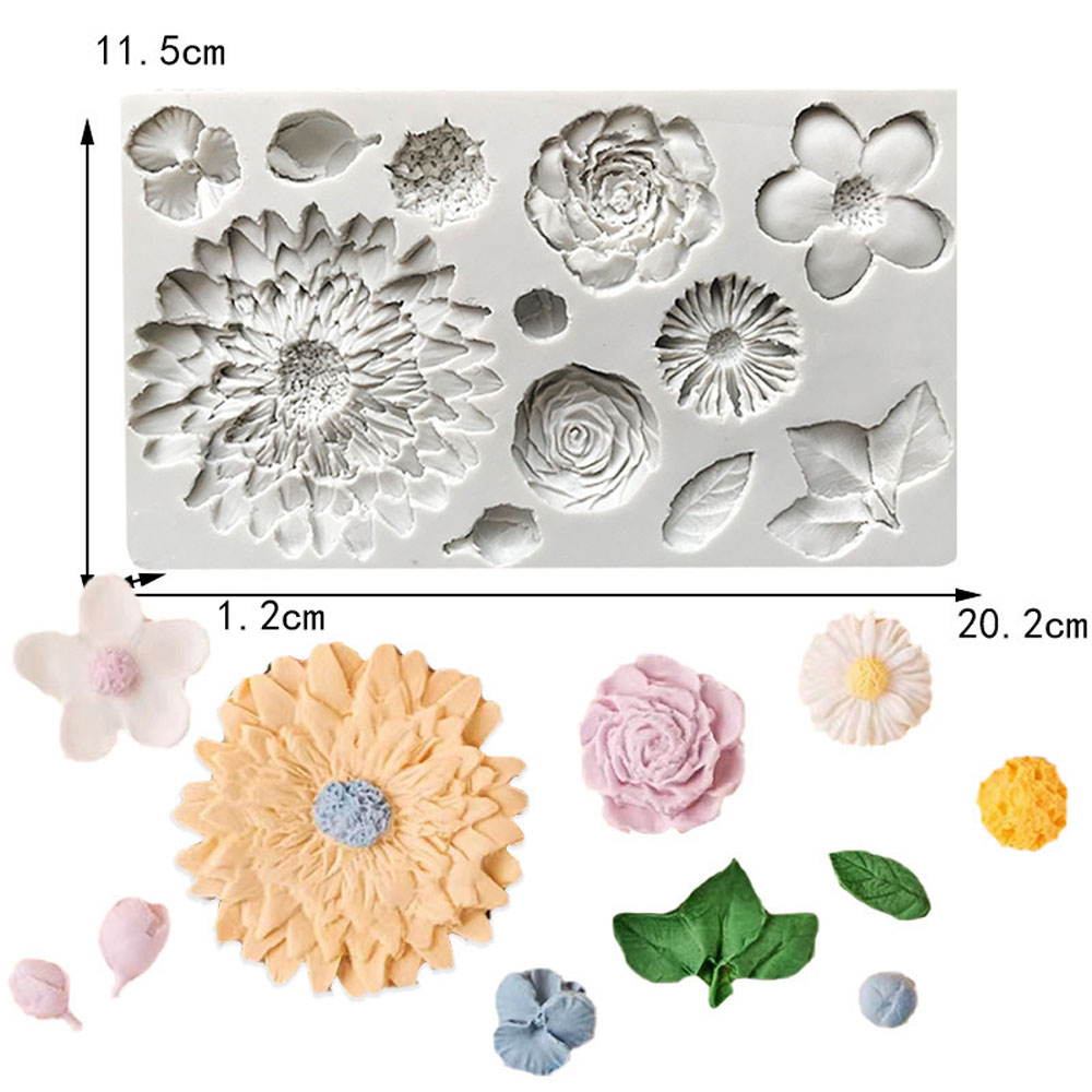 Sunflower Petals & Leaves Sili - Resin Art Rose Petals 评论和价格