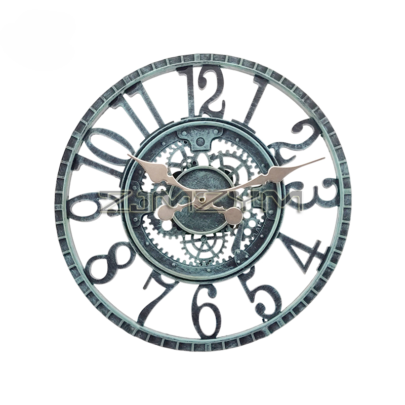 12 Inch Indoor/Outdoor Retro W - Resin Art Wall Clock 评论和价格