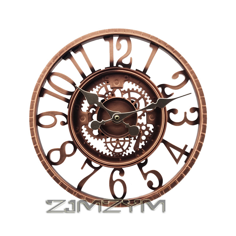 12 Inch Indoor/Outdoor Retro W - Resin Art Wall Clock 评论和价格
