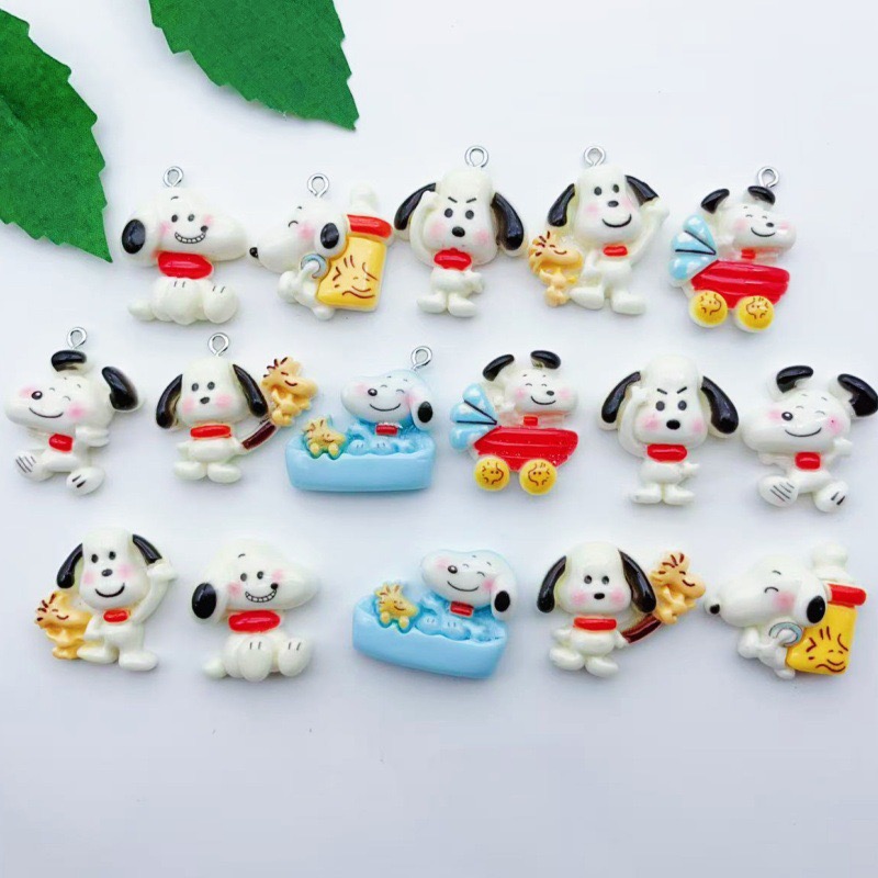 12pcs resin cartoon dog pendan - Resin Art Store 评论和价格