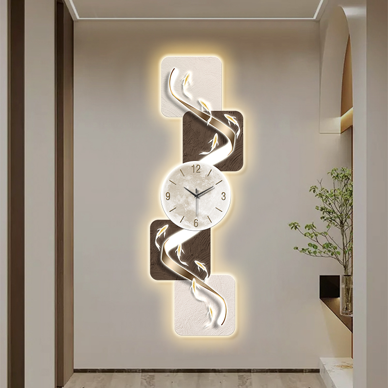 Modern Home Wall Decor Nine Fi - Resin Art Wall Clock 评论和价格