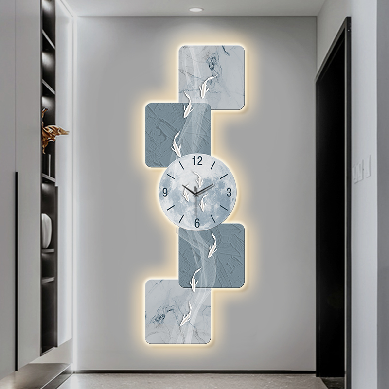 Modern Home Wall Decor Nine Fi - Resin Art Wall Clock 评论和价格