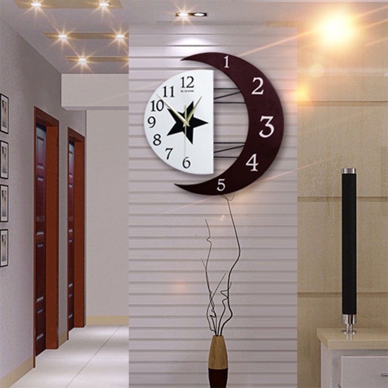 Modern Mute Wall Clock Move Si - Resin Art Wall Clock 评论和价格