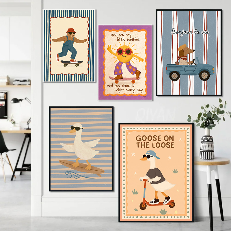 Cute Retro Cartoon Animal Spor - Resin Art For Kids 评论和价格