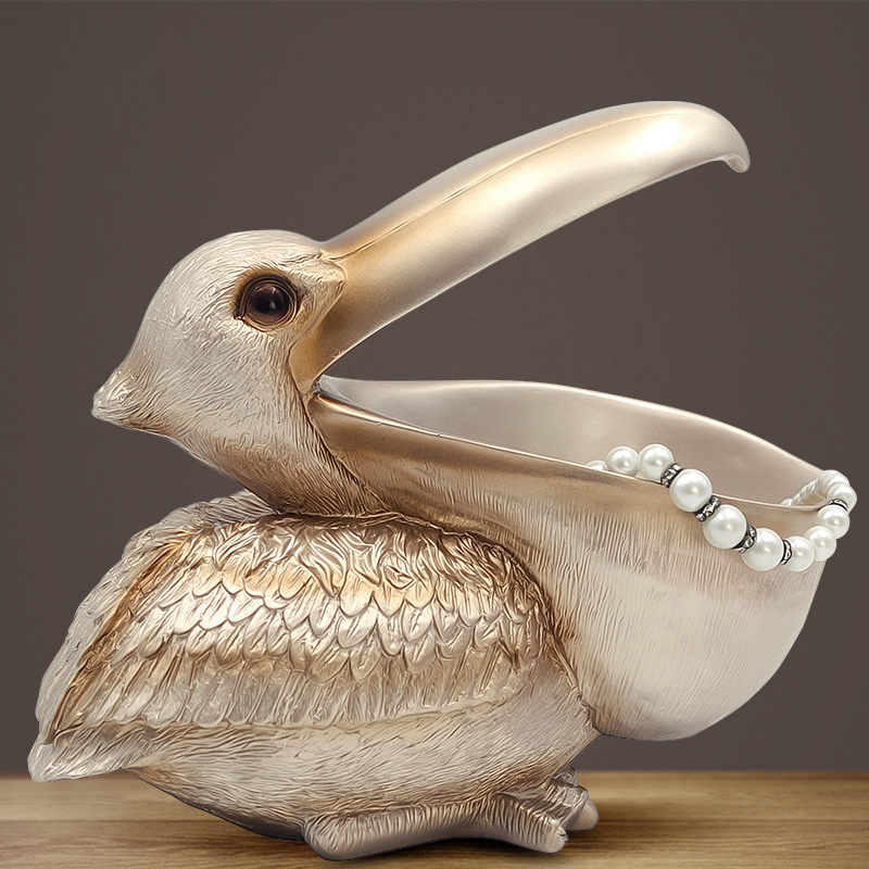 ‌Toucan Pelican Figurine, Key  - Resin Art Unique Ideas 评论和价格