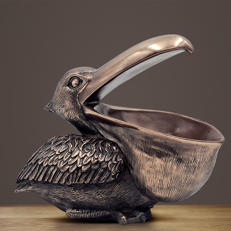 ‌Toucan Pelican Figurine, Key  - Resin Art Unique Ideas 评论和价格