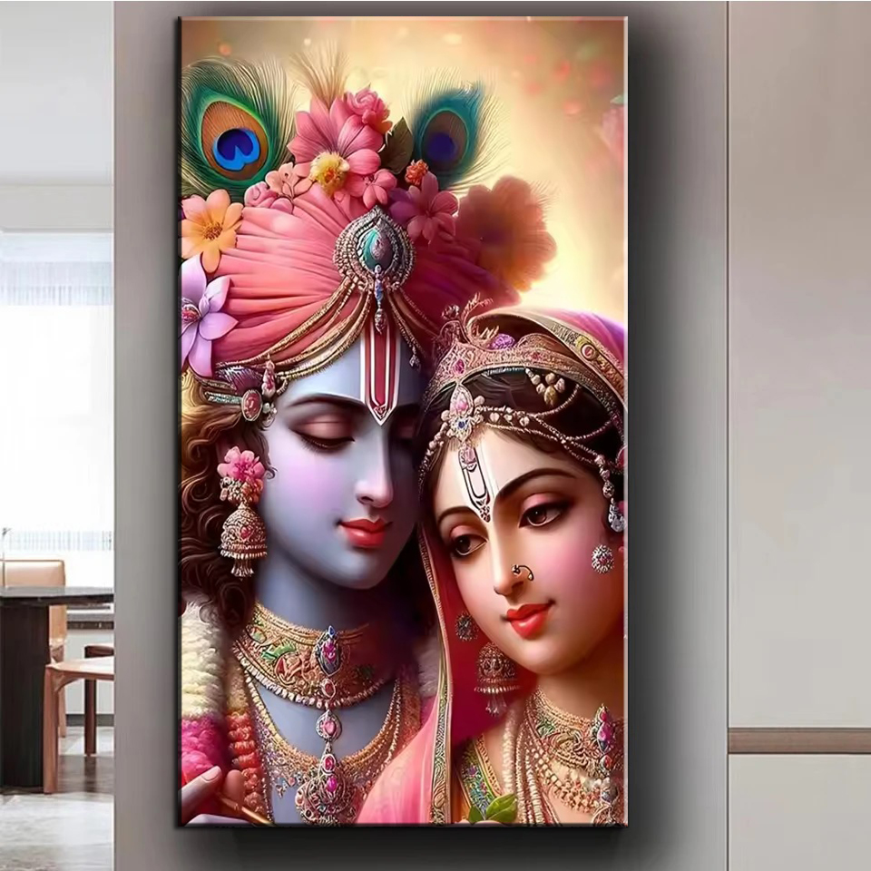 Indian Lord Radha Krishna Coup - Resin Art Radha Krishna 评论和价格