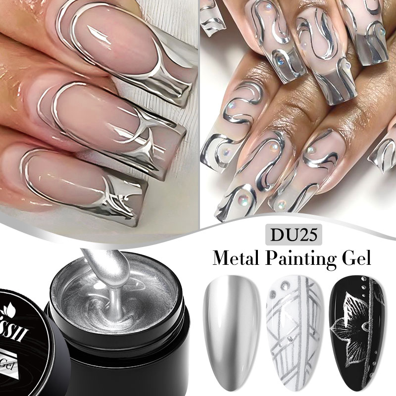 8ml Metal Painting Gel Nail Po - Resin Art Rose 评论和价格