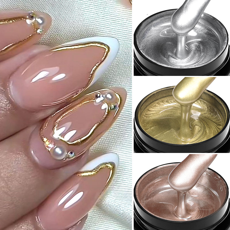 8ml Metal Painting Gel Nail Po - Resin Art Rose 评论和价格